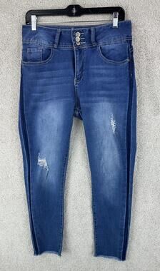 Original RAW Jeans Juniors 11 Blue Straight Slim Stretch Medium Wash Denim
